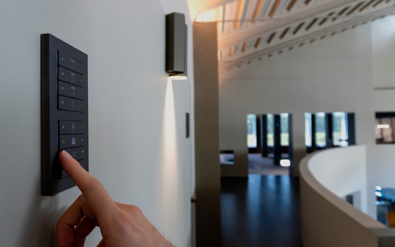 Wired KNX and lighting automation system